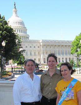 Michael Mack and other NAMI members before entering Senator John Kerry's office