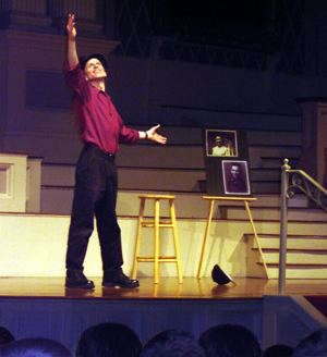 Michael Mack performing Hearing Voices, Speaking in Tongues at Mechanics Hall